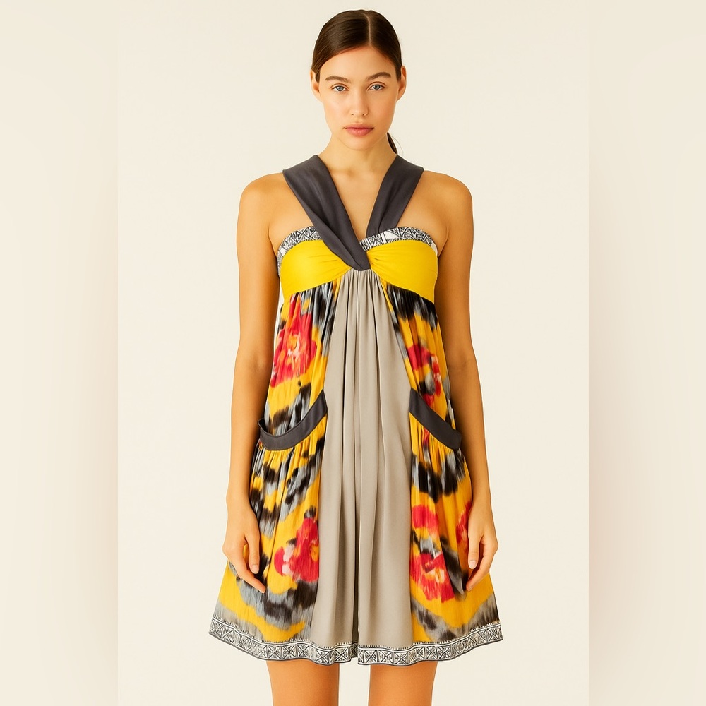 NWOT Designer MINT Colourful Aztec Dress